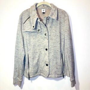 Cabi 6032 Rookie Jacket Spring 2022 Gray Speckeled Women’s Size Large